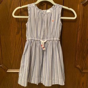 Adorable striped dress size 4-5 girls